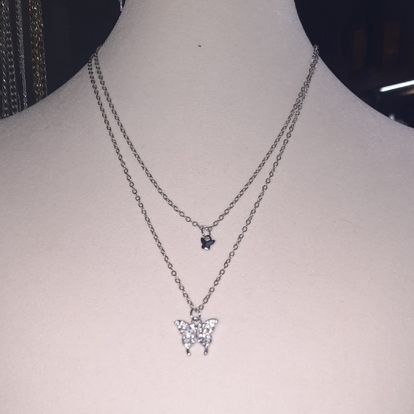 Jewelry - Elegant Silver Butterfly Pendant Necklace